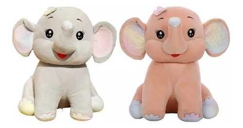 Peluche Apego Elefante Animales Suave 40x30cm Unidad N3