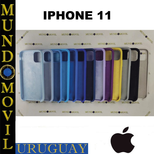 Imagen 4 de 6 de Silicon Case iPhone 11 Protector Funda Mas Vidrio Templado