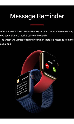 Smartwatch T500+hiwatch Series 6 For Ipone/android Nuevo