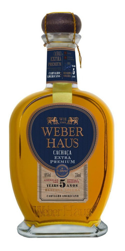 Cachaça Extra Premium Weber Haus 5 Anos Solera 750 Ml