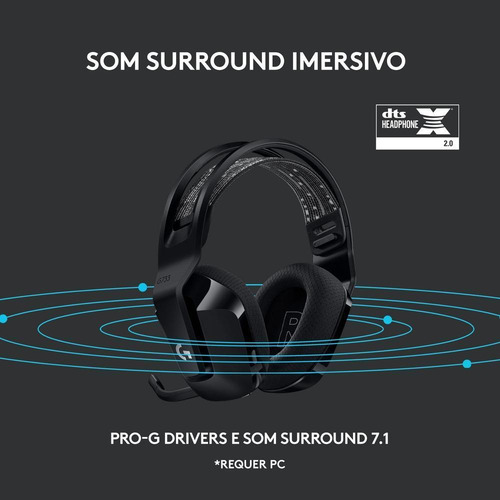 Fone De Ouvido Logitech G733 Preto