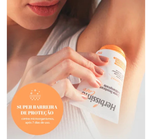 2 Uni Creme Desodorante Herbíssimo 72h Coco E Vitamina C 55g