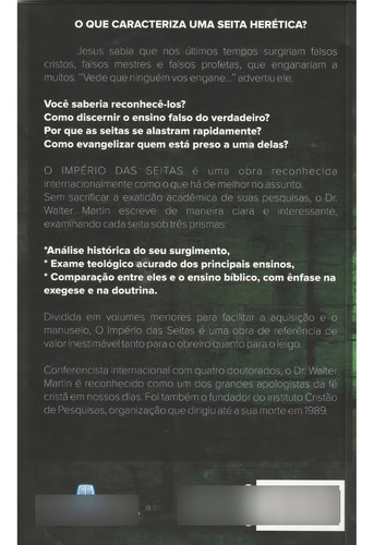 Livro O Império Das Seitas | Vol.3 | Walter Martin, De Walter Martin. Editora Betania, Capa Mole, Edição 1 Em Português, 2018