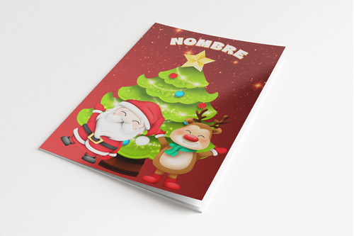 Libro Editable Para Colorear Imprimible De Navidad Papá Noel