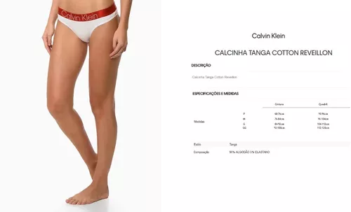 Calcinha Calvin Klein Tanga Cotton