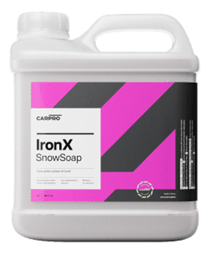 Ironx Snow Soap Limpeza Poderosa Para Seu Carro Carpro 4lts