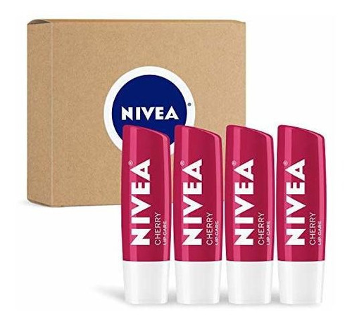 Nivea Cherry Lip Care - Bálsamo Labial Teñido Para Labios 