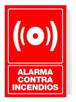 Comprar Letrero Señaletica Alarma Contra Incendios 30x20