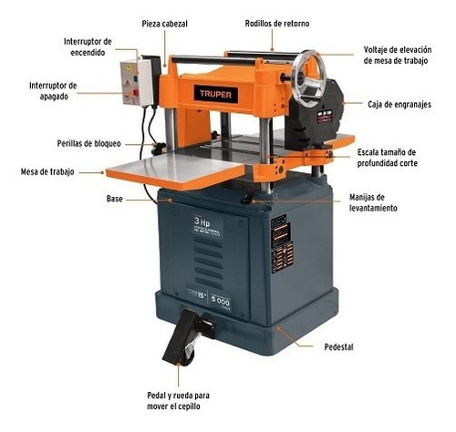 Imagen 2 de 3 de Cepillo De Piso 15 , 3 Hp Truper
