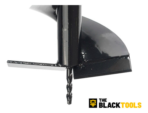 Broca Para Perfurador De Solo Tipo D Helicoidal Espiral Duplo 80 X 10cm Com Pino Trava Tbs100 The Black Tools