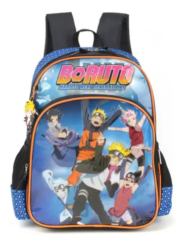 Mochila Infantil G Luxcel Boruto Naruto Próximas Geracões Cor Azul