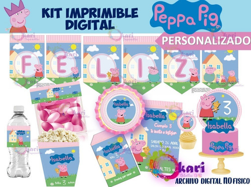 Kit Imprimible Peppa Pig