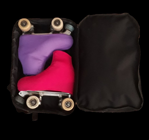 Imagen 6 de 8 de Bolso Patin Artistico / Roller Mochila Doble Compartimiento