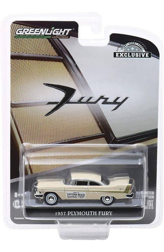 Greenlight 30046 1957 Plymouth Fury Daytona Beach Speed 1:64