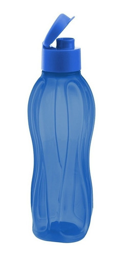 Botella Plastica Con Tapon 800 Ml Azul