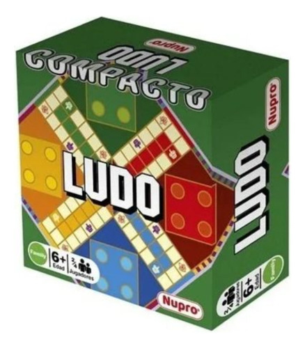 Juego De Mesa Ludo Compacto De Viaje +6 Años Nupro