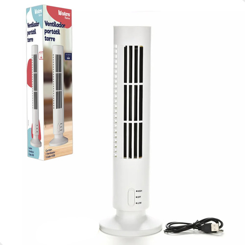 Mini Ventilador Torre Vertical Usb Mesa Home Office