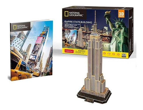 Puzzle 3d Empire State Building New York 66 Pcs - Cubicfun