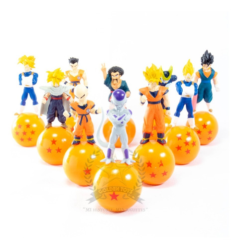 Dragon Ball Coleccion Esferas Del Dragon 10 Pc 3 Golden Toys