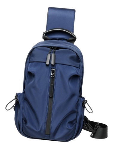 Js Bolso De Pecho Para Hombre, Tipo Bandolera, Moderno, Azul