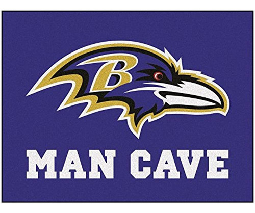 Fanmats 14268 Nfl Baltimore Ravens Nylon Universal Man Cave