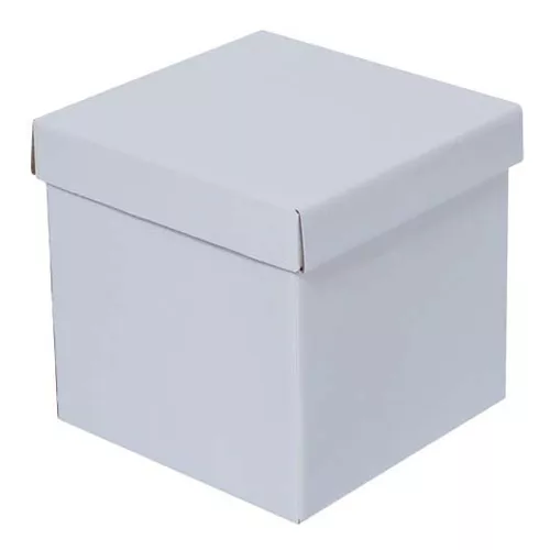 24 cajas de regalo de papel de cartón blanco cubos de 2.5 pulgadas