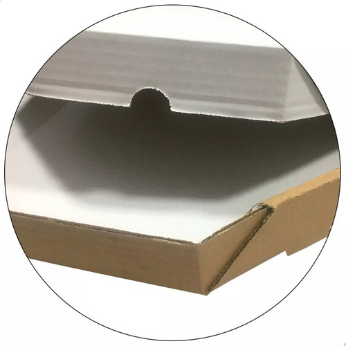 50 Caixas Papelão Branco Lisa Pizza Delivery Salgado 30cm