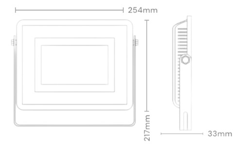 Pack X3 Foco Proyector De Area 100w Ip65 Sec