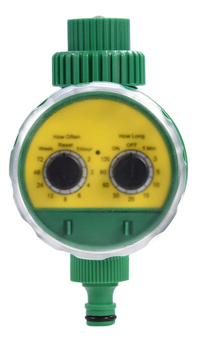 Temporizador Automático De Riego Abs Verde Multifunción Color