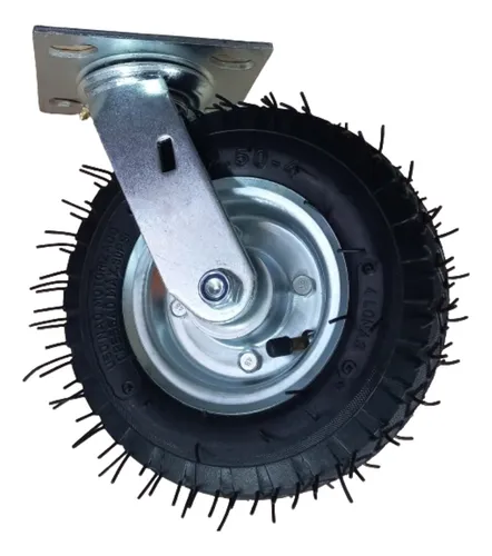 Roda Pneumatica 2.50x4 Giratorio Cap De 150kg Por Roda