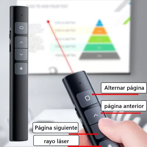 Rechargeable Wireless Laser Pointer Demonstrator 100m Usb