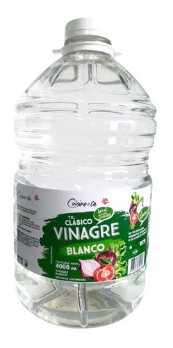 Vinagre Cuisine&co Blanco X4000ml - mL a $9