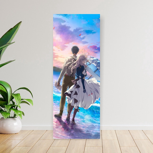Imagen 5 de 8 de Cuadro Grande 30x80 Cm Violet Evergarden Violet Y Gilbert