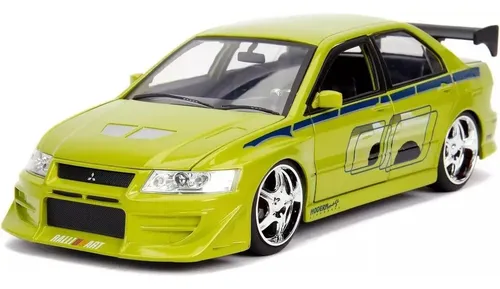 Fast & Furious 三菱ランサーエボリューションVII 1/24 Mitsubishi Lancer Evo Vii Brian Rapido Y Furioso F&f 1:24