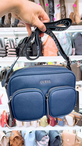 Bolso Cross Guess Mod. Sf904414 Azul Marino