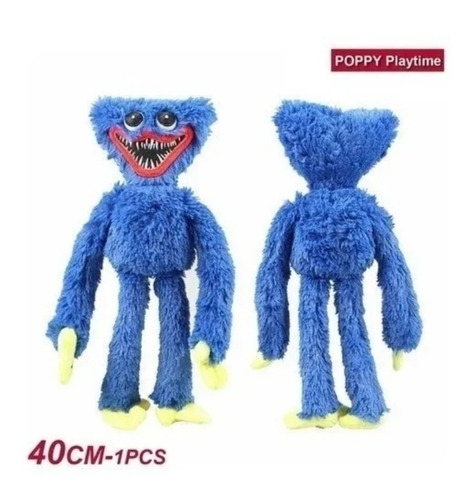 Imagem 5 de 7 de Huggy Wuggy Boneco Azul Pelucia Playtime Pop Time No Brasil