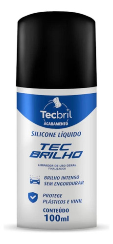 Silicone Liquido Tecbril 100ml Acabamento Brilho Intenso