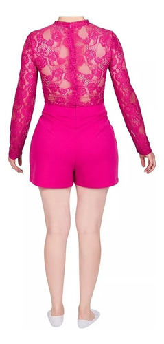 Romper Casual Mujer Color Fucsia 989-77 Cklass