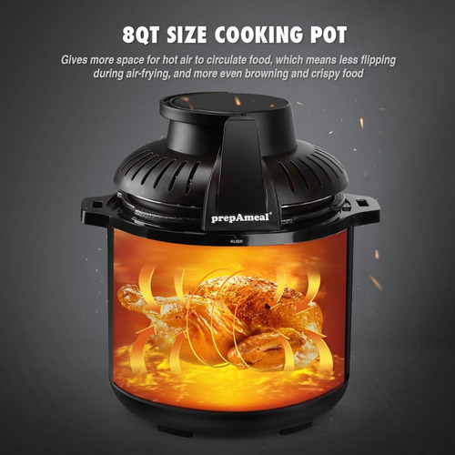 Combo Olla A Presión Y Freidora De Aire 8 Qt