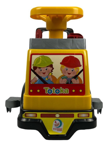 Carrinho Trator Passeio Totoka Andador Infantil Menino Bebe