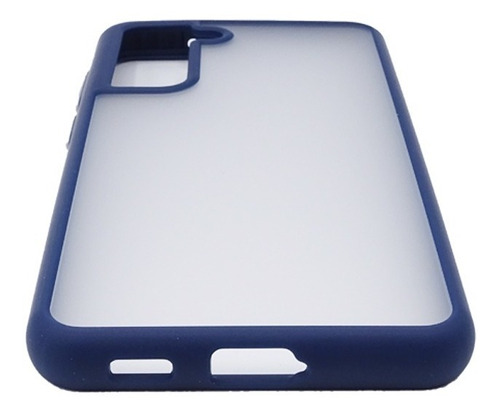 Carcasa Soft Para Samsung S21 Fe Tpu Con Borde Reforzado Color Azul