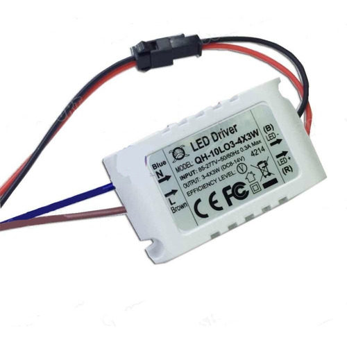 Led Driver Entrada 85-277v Salida Dc9-14v 650ma 3-4x3w