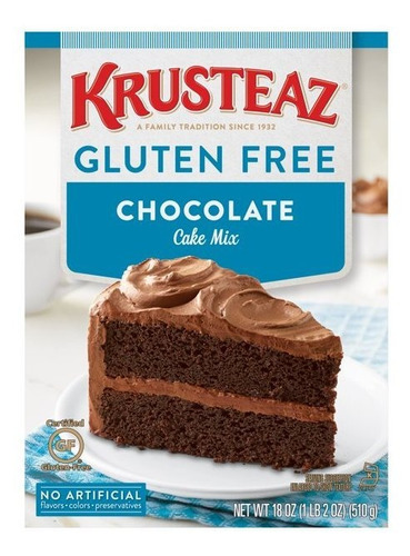 Krusteaz Gluten Free Harina Pastel Chocolate 510g