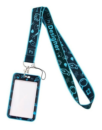 Porta Carnet Y Lanyard Diseño Grafico Photoshop Credencial 