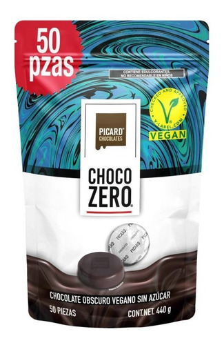 Chocolate Oscuro Picard Choco Zero Light Sin Azúcar 440 Gr