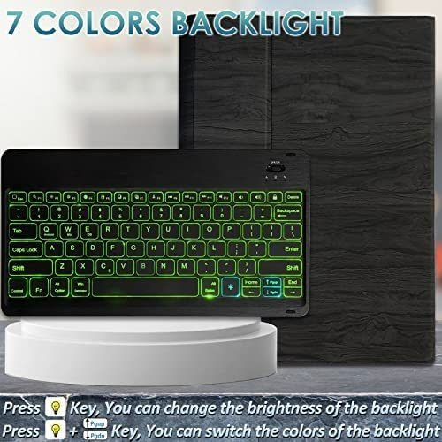 Funda Con Teclado Wineecy For Galaxy Tab S8 Plus, Color Neg