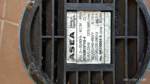 Imagen 2 de 4 de Motor De 7 Hp Trifasico