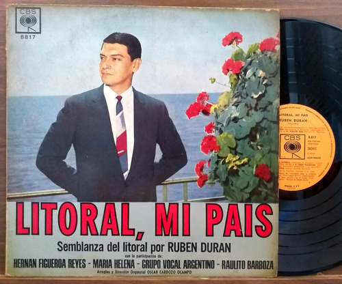 Ruben Duran - Litoral, Mi Pais - Lp Año 1968 - Folklore