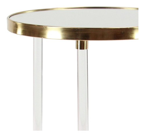Deco 79 Mesa Auxiliar De Plástico Acrílico Con Parte