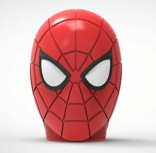Bocina Spiderman Inalámbrica Bluetooth Portátil Color Rojo